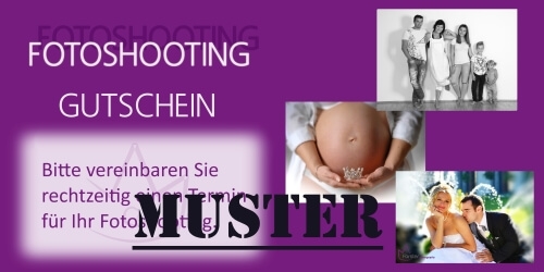 Geschenkgutschein für ein Fotoshooting bei Forster-Photography in Iserlohn